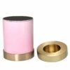 Candle holder cremation urn, pink