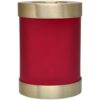 Scarlet brass candle holder cremation urn