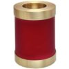 Scarlet brass candle holder cremation urn