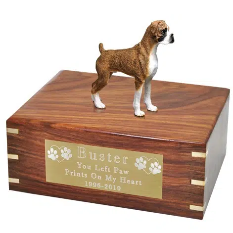 boxer dog urn for ashes