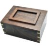 Rosewood photo frame cremation urn