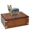 Silky Terrier dog figurine cremation memorial urn