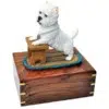 West Highland Terrier westie dog figurine cremation memorial urn