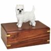 West Highland Terrier westie dog figurine cremation memorial urn