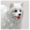 American Eskimo dog figurine, showing detail