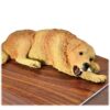 Golden Retriever dog figurine detail