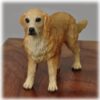 Golden Retriever dog figurine detail
