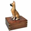 Great Dane dog figurine cremation memorial urn