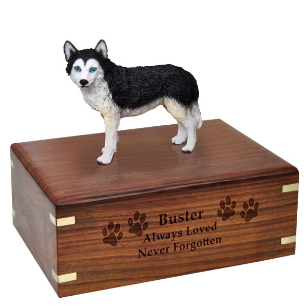 Siberian husky on sale urn