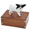 Papillon dog figurine cremation memorial urn