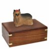 Yorkshire Terrier yorkie dog figurine cremation memorial urn