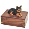 Yorkshire Terrier yorkie dog figurine cremation memorial urn