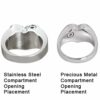 Bold Heart Memorial Cremation Ring, comparison