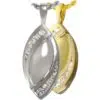 Double Tear Stone cremation memorial pendant 3195