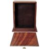 Medium wood photo urn, rear panel removed