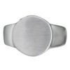 Premium Stainless Steel Round Cremation Ring memorial jewelry, front view