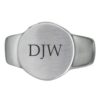 Premium Stainless Steel Round Cremation Ring memorial jewelry, with engraving