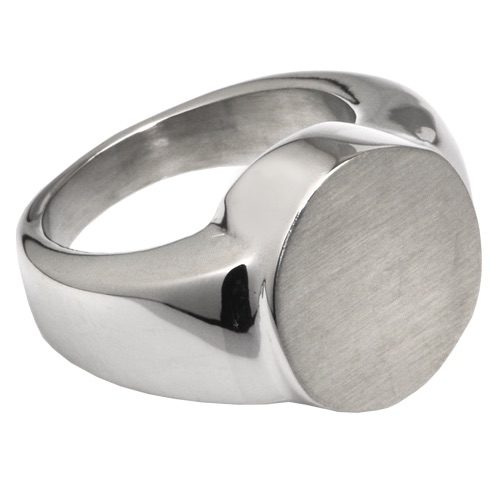 Premium Stainless Steel Round Cremation Ring memorial jewelry