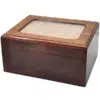 Wood memory chest pet photo urn