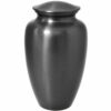 Classic gray cremation urn, brass, large size