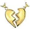 Companion heart memorial cremation pendant, gold, 3087