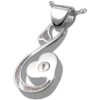 Infinite Love memorial cremation pendant, back