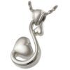 Infinite Love memorial cremation pendant, silver