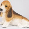 Basset Hound pet dog cremation urn figurine