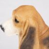 Basset Hound pet dog cremation urn figurine, face