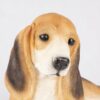 Basset Hound pet dog cremation urn figurine, face