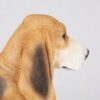 Basset Hound pet dog cremation urn figurine, face