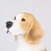 Beagle pet dog cremation urn figurine, face