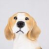 Beagle pet dog cremation urn figurine, face