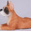 Boxer pet dog cremation urn figurine