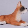 Boxer pet dog cremation urn figurine