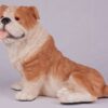 Bulldog pet dog cremation urn figurine