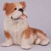 Bulldog pet dog cremation urn figurine