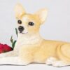 Chihuahua pet dog cremation urn figurine