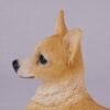 Chihuahua pet dog cremation urn figurine, face