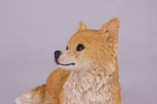 Chihuahua pet dog cremation urn figurine, face