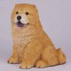 Chow pet dog cremation urn figurine