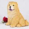 Chow pet dog cremation urn figurine