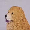 Chow pet dog cremation urn figurine, face