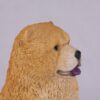 Chow pet dog cremation urn figurine, face