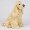 Buff Cocker Spaniel pet dog cremation urn figurine