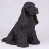 Black Cocker Spaniel pet dog cremation urn figurine