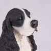 Cocker Spaniel pet dog cremation urn figurine, face