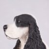 Cocker Spaniel pet dog cremation urn figurine, face