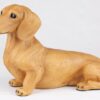 Dachshund pet dog cremation urn figurine