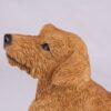 Dachshund pet dog cremation urn figurine, face